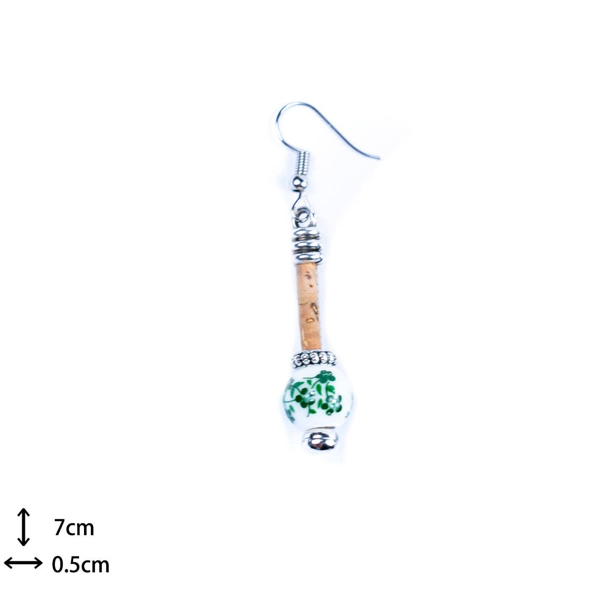 Meninas Bonitas Cork - Venta al por mayor Pendientes colgantes - Pendiente de corcho Pendientes originales hechos a mano para señora-ER-134-MIX-58