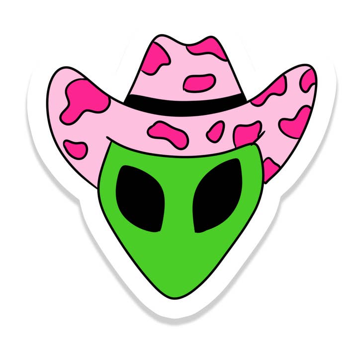Autocollant Extraterrestre | Espace | Autocollant Imperméable | 2,5" pour la vente par Rebel and Siren Stickers