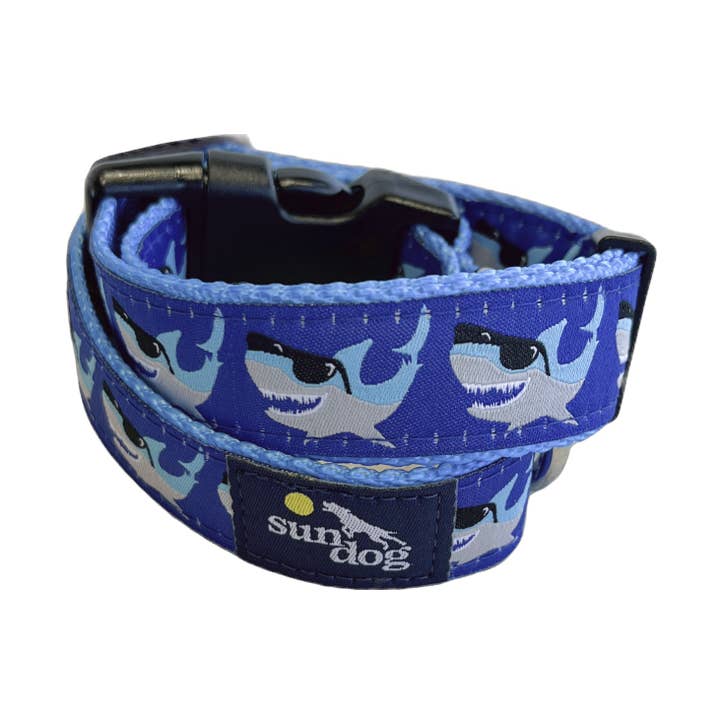 Shady Sharks Collar for wholesale by Sun Dog