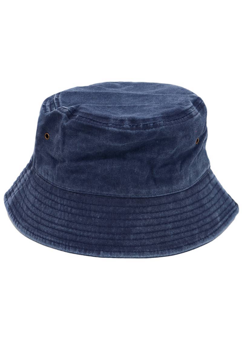 SURTIDO Gorro de pescador de algodón de sarga lavada con piedras pigmentadas de venta al por mayor en Faire7