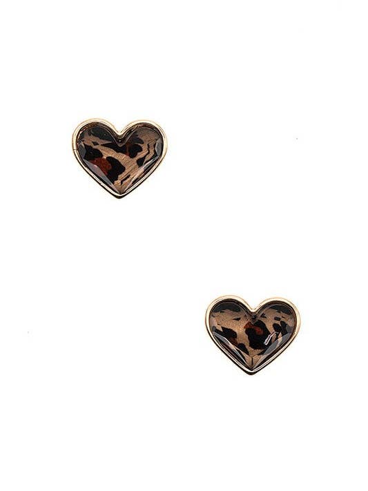 BRINCO POSTE CORAÇÃO FACETADO por atacado de Andrea Bijoux