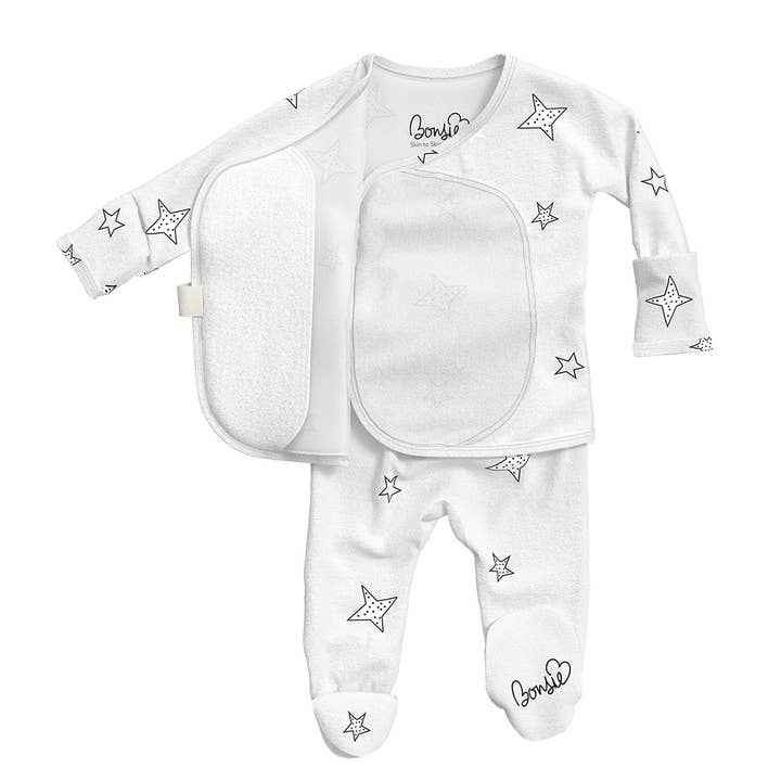Bonsie Skin to Skin Babywear - Wholesale Bodysuit (Footed) - Baby - Footie - Stars1