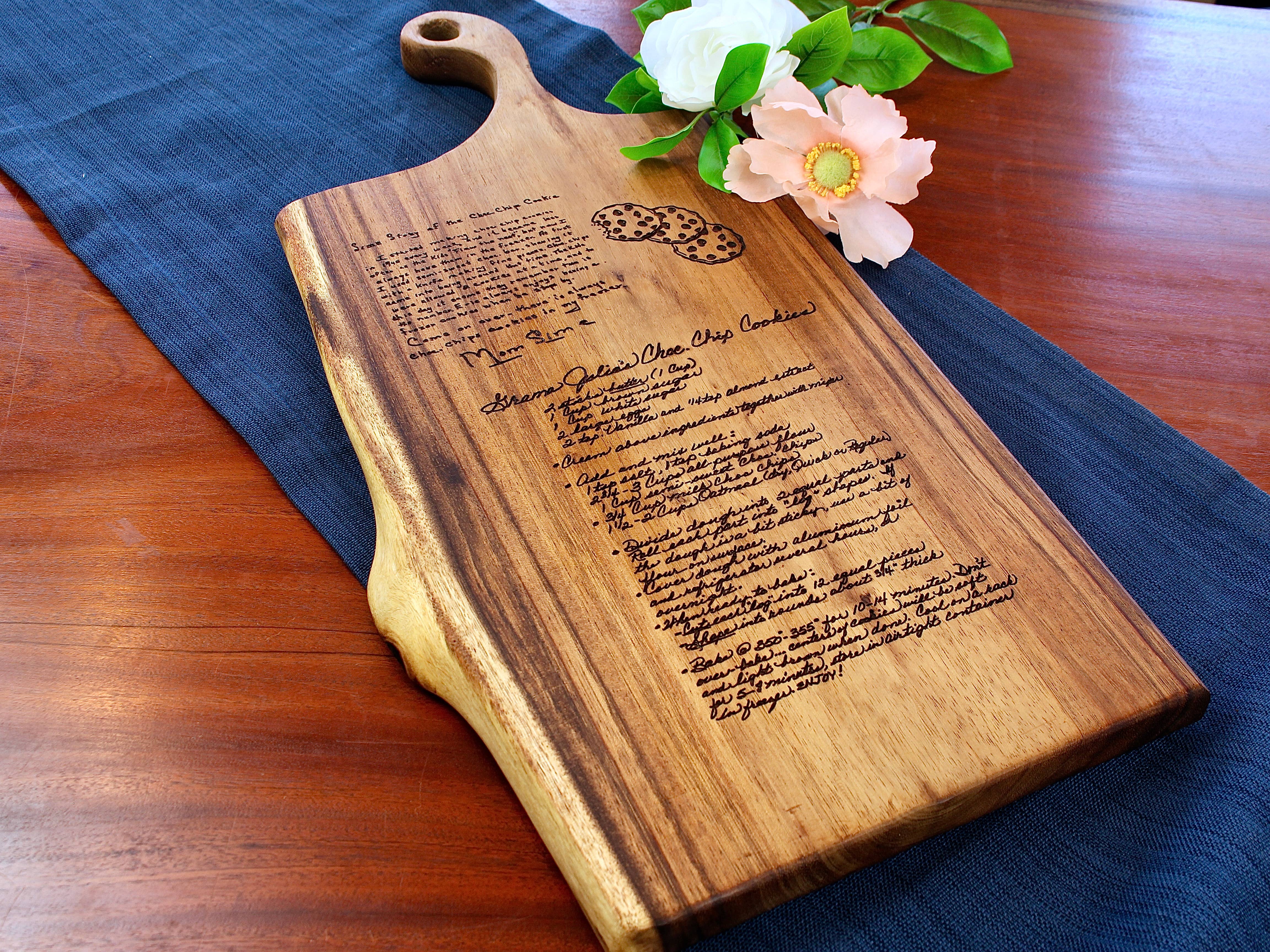 Tuckahoe Hardwoods – wholesale Cutting board – Extra Large Live Edge Board with Handle2