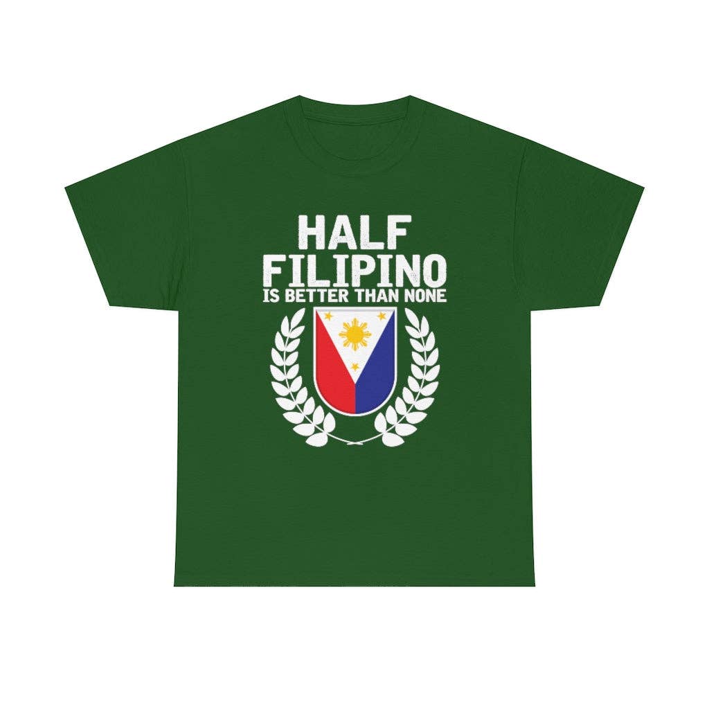 Teegarb LLC - Vendita all'ingrosso Maglietta serigrafata - Donna - Novità: mezzo filippino è meglio di niente, amante del Pinoy Pride, esilarante slang filippino, entusiasta del nazionalismo18