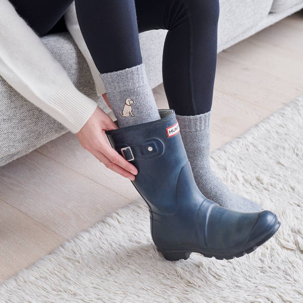 Sweet William Designs - Wholesale Socks - Unisex - Dog Walking Socks - Cockapoo / Labradoodle (Apricot)2