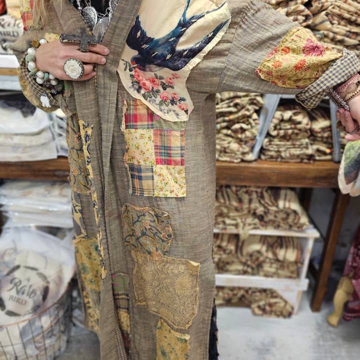 A Rare Bird Shop - Wholesale Kimono - Women's - Fly Away Patch Duster2