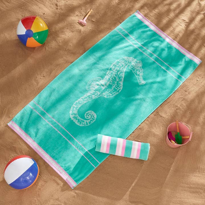 BH Collective - Wholesale Beach Towel - Beach Towels - 100% Cotton Jacquard, 2pk - Playa Collection17