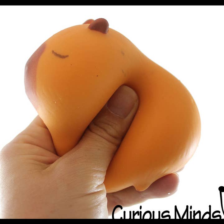 Curious Minds Toys - Wholesale Squishy Toy - Kids & Baby - 1 Capybara Squishy Squeeze Stress Ball Soft Doh Filling - L1