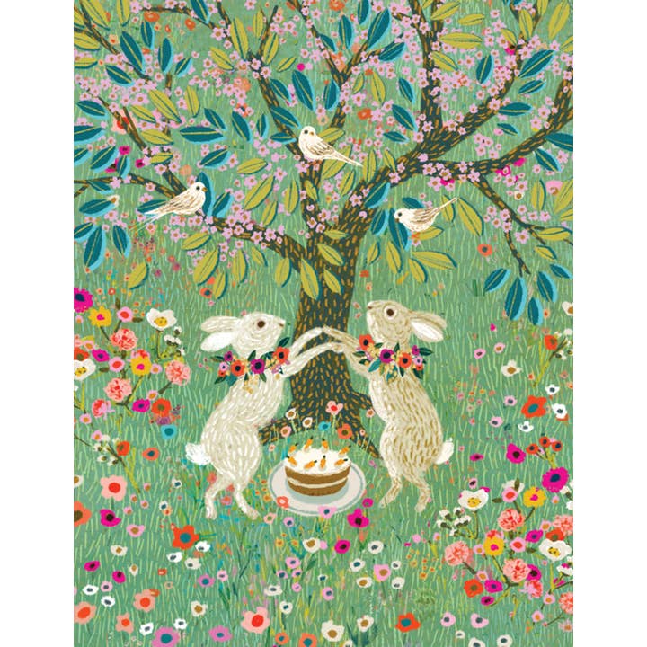 Fluffy Bunnies Birthday Card for wholesale by Studio Eleven Papers