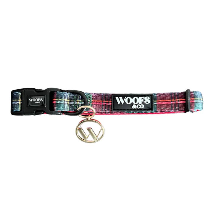 Collar - Tartan Red Woof Collection - Halsband Tartan for wholesale by Woofs & Co