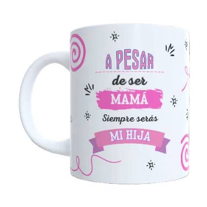 Caneca "Serás sempre a minha filha" por atacado de Happy Vibes