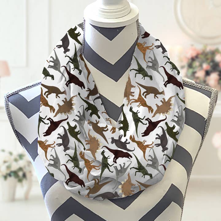 Bufanda Dinosaurs Infinity para venta al por mayor de Potter's Printing