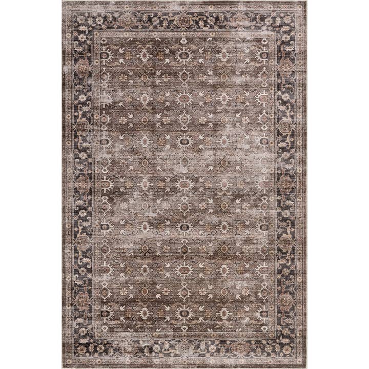 Rania SplashGuard Medallion Machine Washable Area Rug for wholesale by nuLOOM