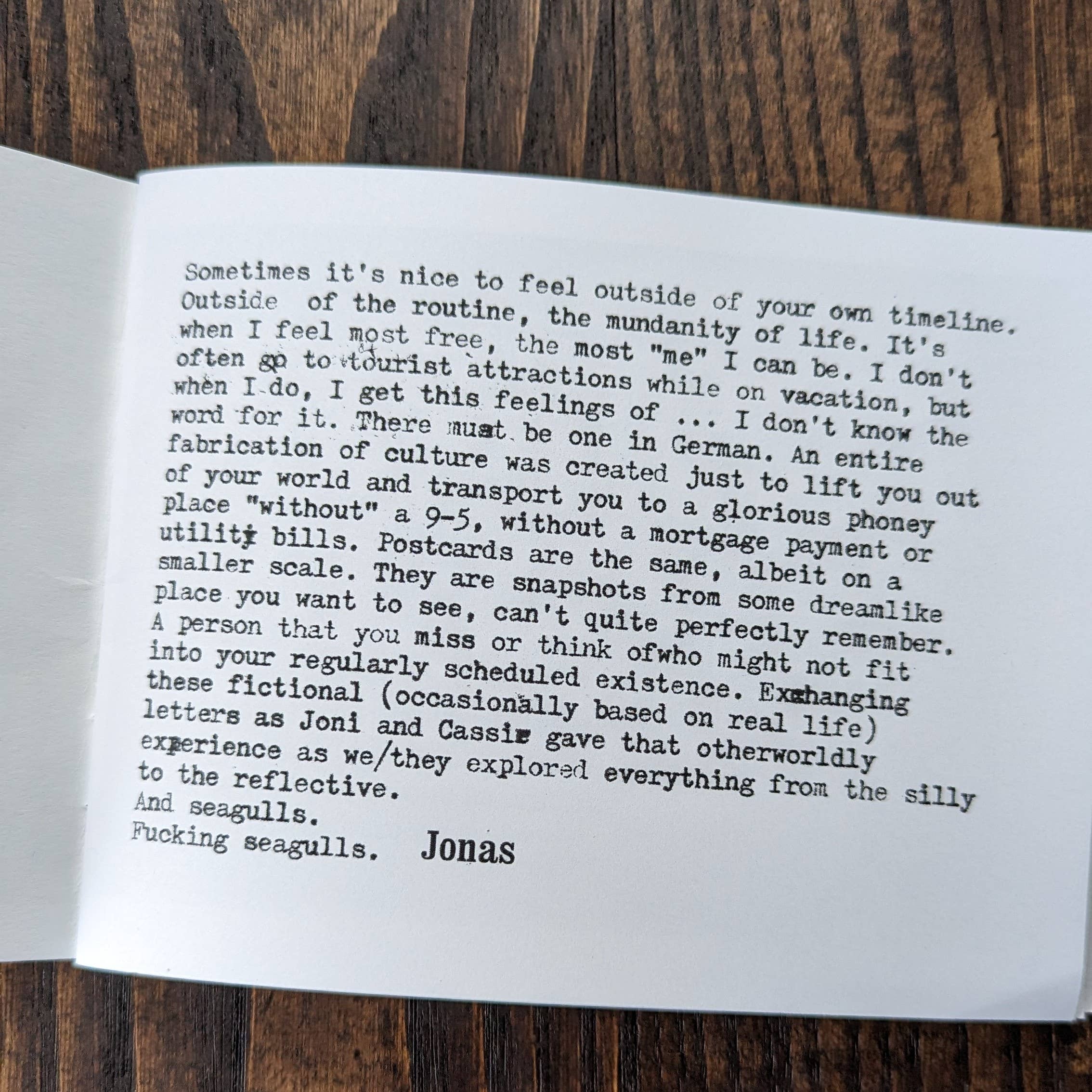 Portland Button Works - Wholesale Contemporary & Literary Fiction - Shouting at Seagulls Zine2