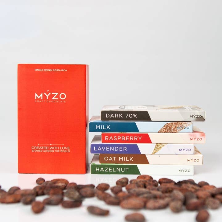 Coffret cadeau de chocolat MYZO Bean-to-Bar 6 barres | Chocolat artisanal d'origine unique pour la vente par Myzo Chocolate