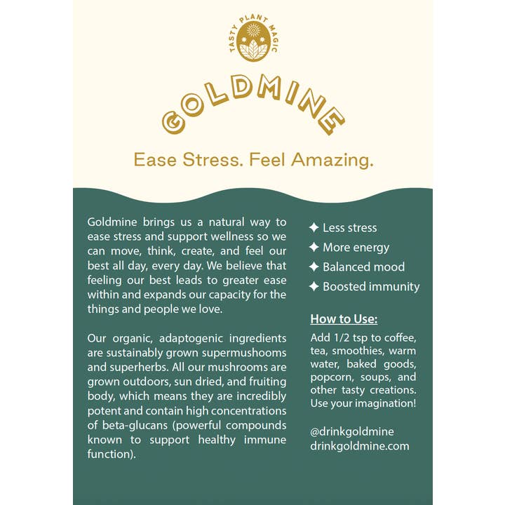 Goldmine – wholesale Retailer display – Food & Drink – Goldmine Shelf Talker