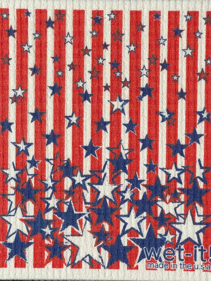 Tessuto svedese a stelle e strisce per la vendita all'ingrosso da parte di Wet-it!