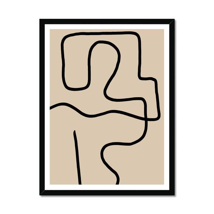 Line Man Art Print for engroshandel hos The Brown Hues