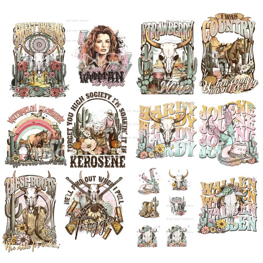 The Wholesale western iron on transfers which can Get Dry Quickly for  Printing –