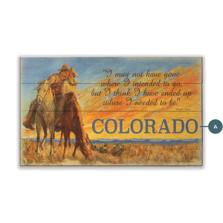 Where I Needed to Be - Wood & Metal Wall Art for wholesale by Old Wood Signs