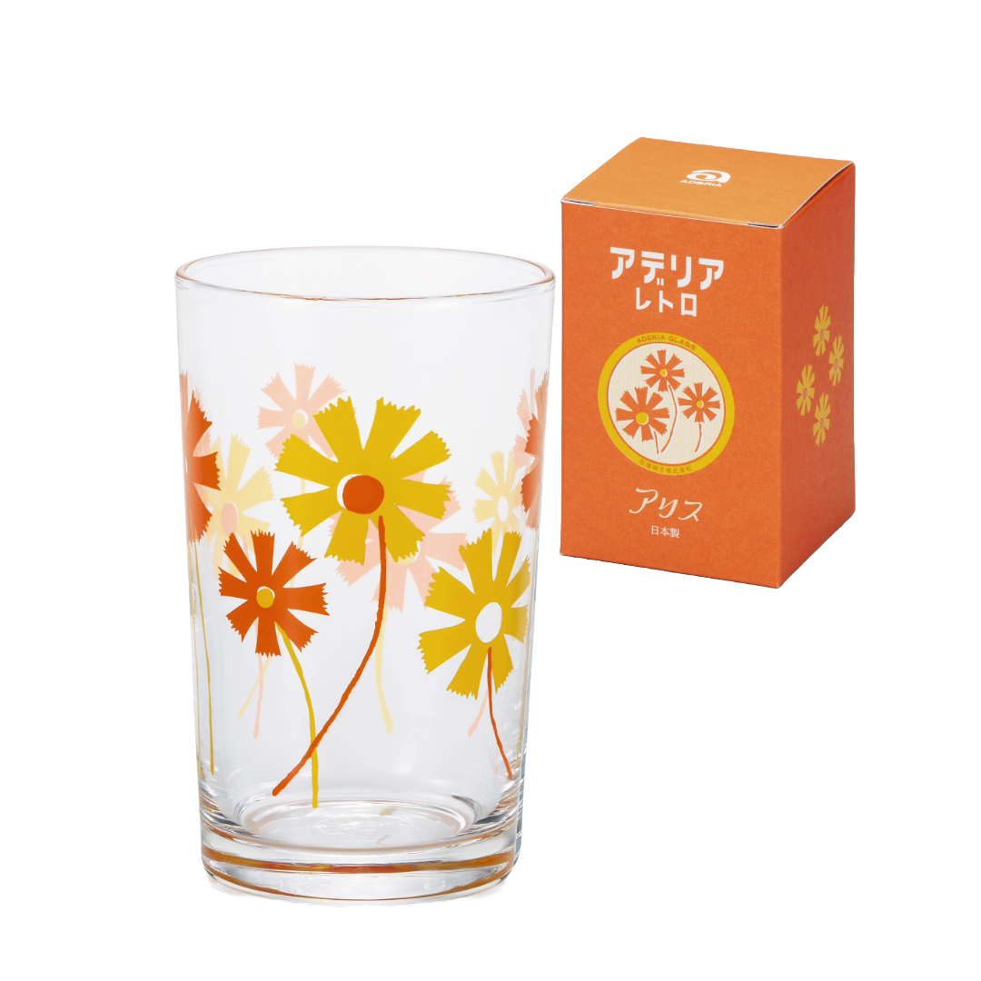 ADERIA - Wholesale Drinking Glass/Cup - ADERIA Retro | Short Tumbler | 7 Pattern Options4