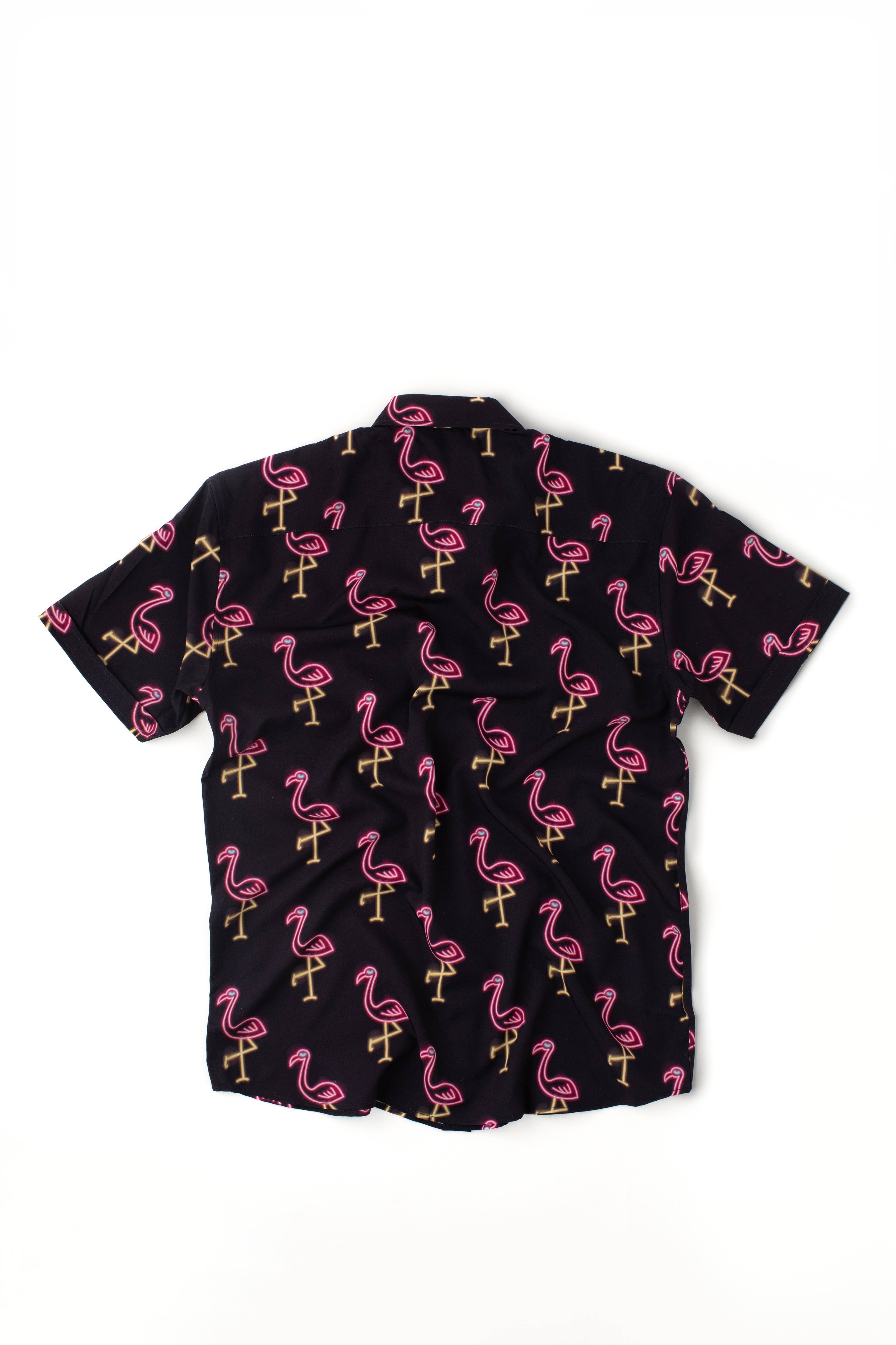 Team Cocktail - Wholesale Swim Shorts - Men's - Neon Flamingos Hybrid Swim Shorts5