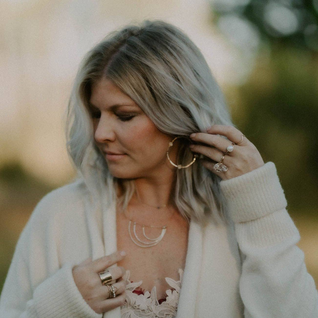 Derive Jewelry – Engroshandel Hoops – Stargazer Herkimer diamant øreringe med bøjle6