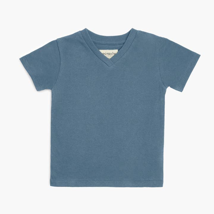 mini mioche collective inc. - Wholesale T-Shirt - Kids - Premium GOTS-Certified Organic Cloud V-Neck Tee7