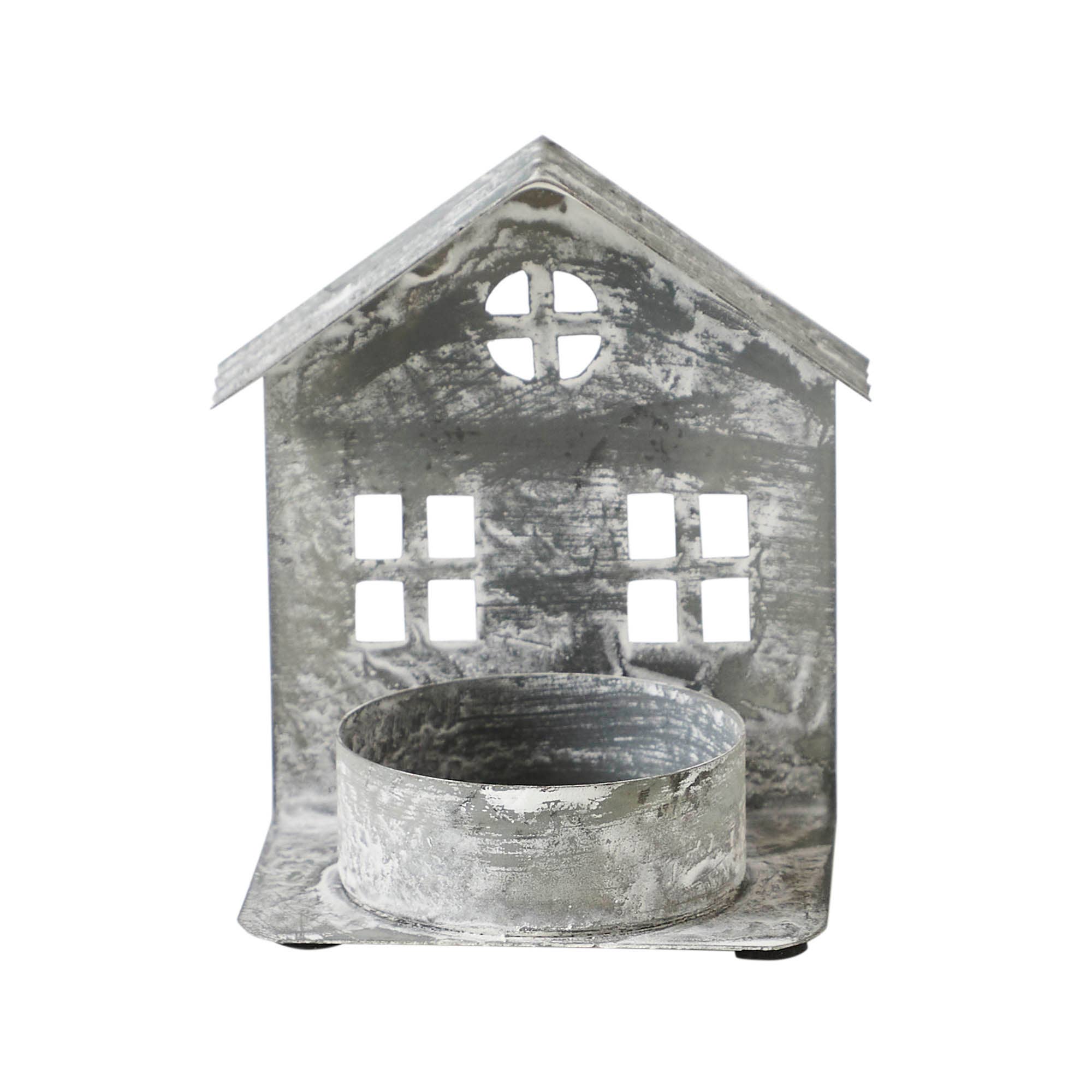 VHC Brands - Wholesale Candle Holder - Tealight Holder Metal Village House G Antique Grey 3.25x2.75x23