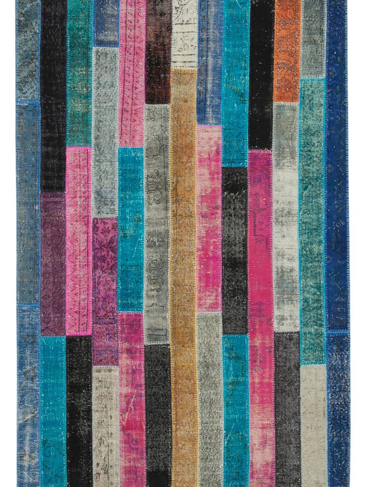 7x10 Multicolor Modern Patchwork Rug - 31093 for wholesale by RUG N CARPET