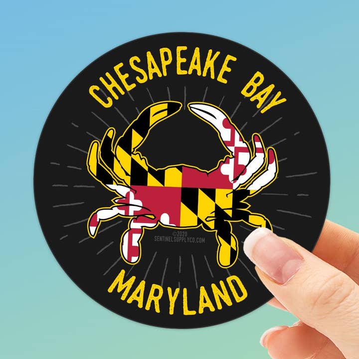 Sentinel Supply - Wholesale Sticker - Chesapeake Bay Maryland Crab Sticker