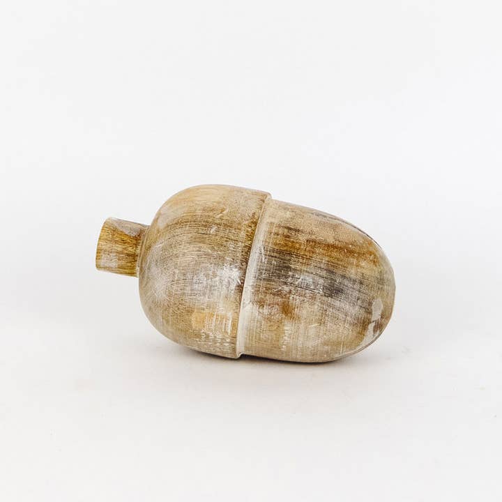 Adams & Co. - Wholesale Decorative Tabletop Object - 60200 - 3x5x3 mango shape (ACORN) FALL Décor CLEARANCE