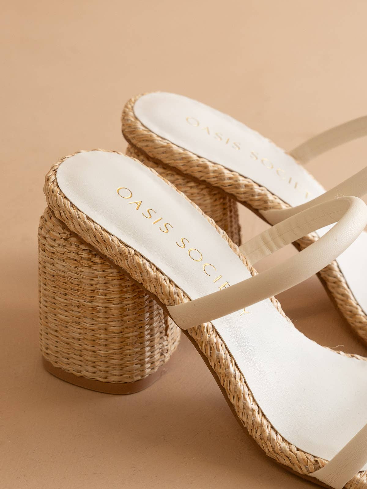 The Margaret Beige | Rattan Heel for wholesale on Faire2