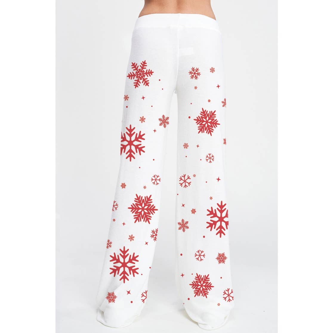 Phil Love - Vendita all'ingrosso Completo top e pantaloni (NON loungewear) - Donna - Set di abbigliamento da salotto in morbida spazzola Snowflake Allover17