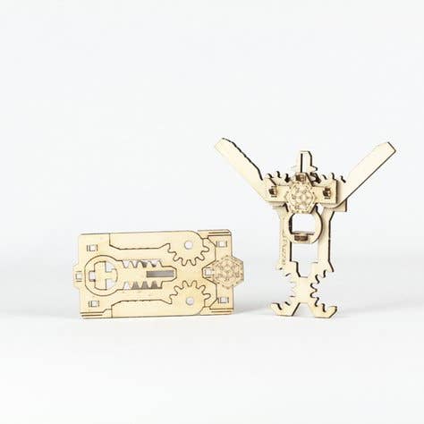 NKD Puzzle - Wholesale DIY Craft Kit - CARDKIT Vintage Wooden Toy “Pince”