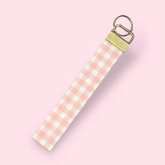 Denudare Shop - Wholesale Lanyard - Women's - WRISTLET LANYARD - PINK CHECKERED0