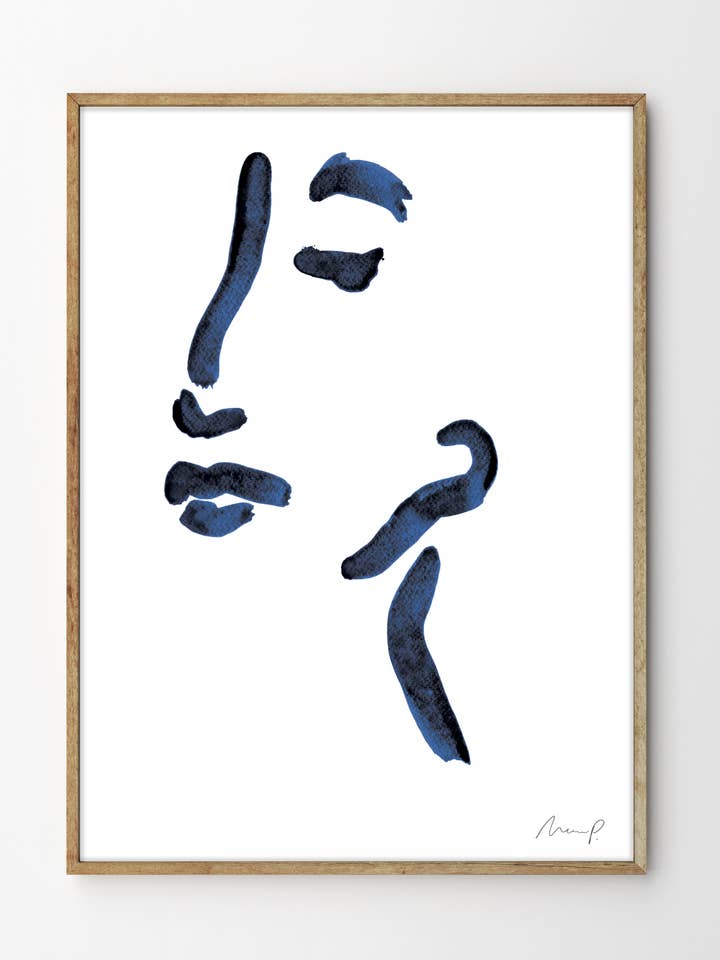 Marc Palmade, Blue Portrait 2 for wholesale by Gustave