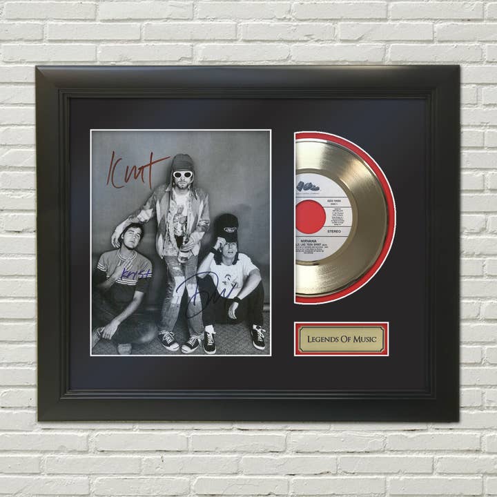 Smells Like Teen Spirit Legends of Music Gold Display for wholesale by Gold Record Outlet