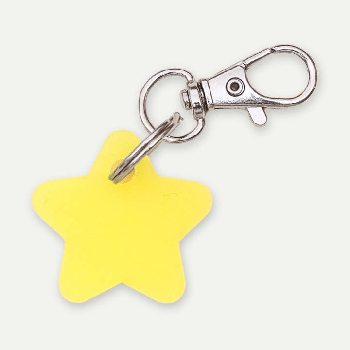 *Glow* in the Dark Yellow Star DinkyDangle for wholesale by Wren & Rye