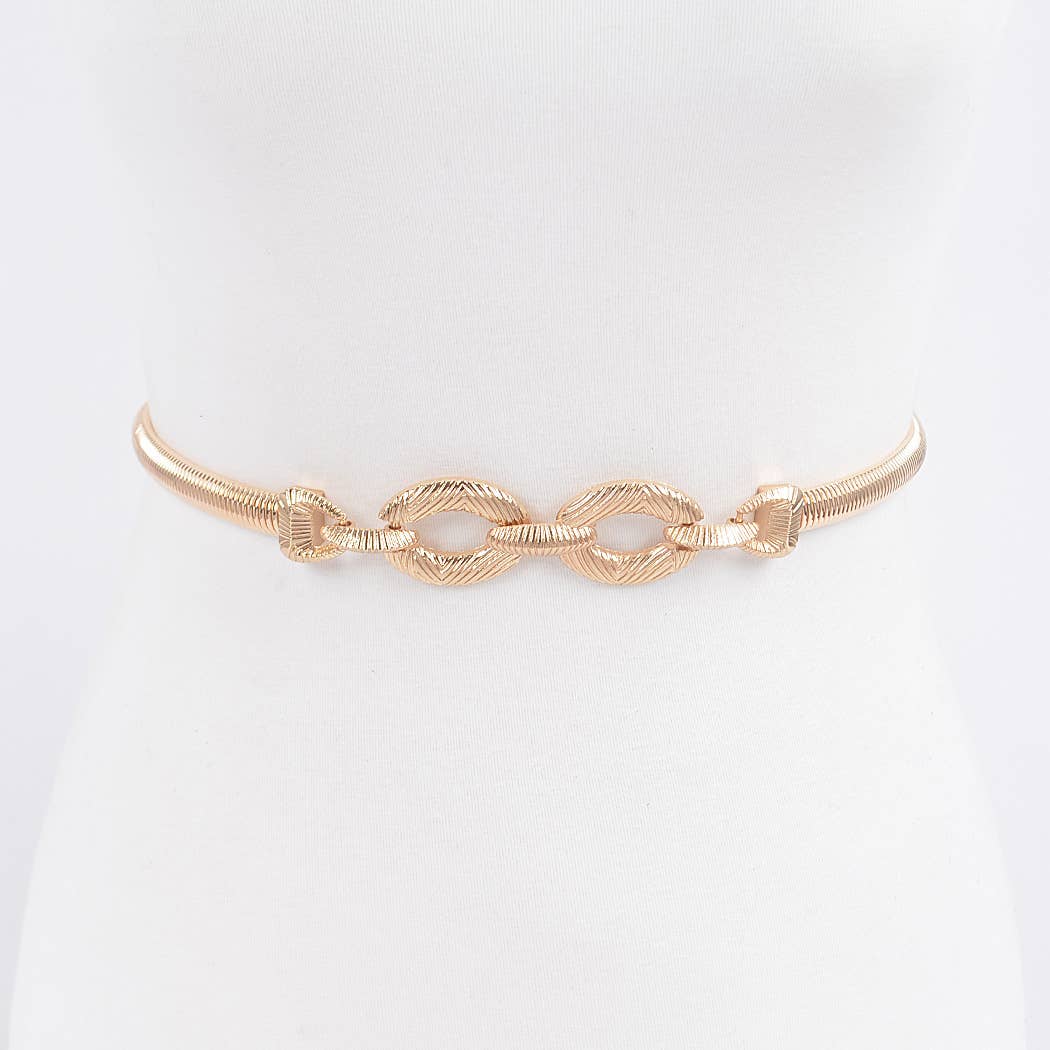 3AM BY H&D ACCESSORIES - Wholesale Belt - Women's - Metal Stretch Belt