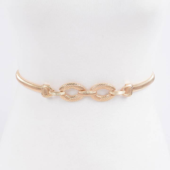 3AM BY H&D ACCESSORIES - Wholesale Belt - Women's - Metal Stretch Belt0