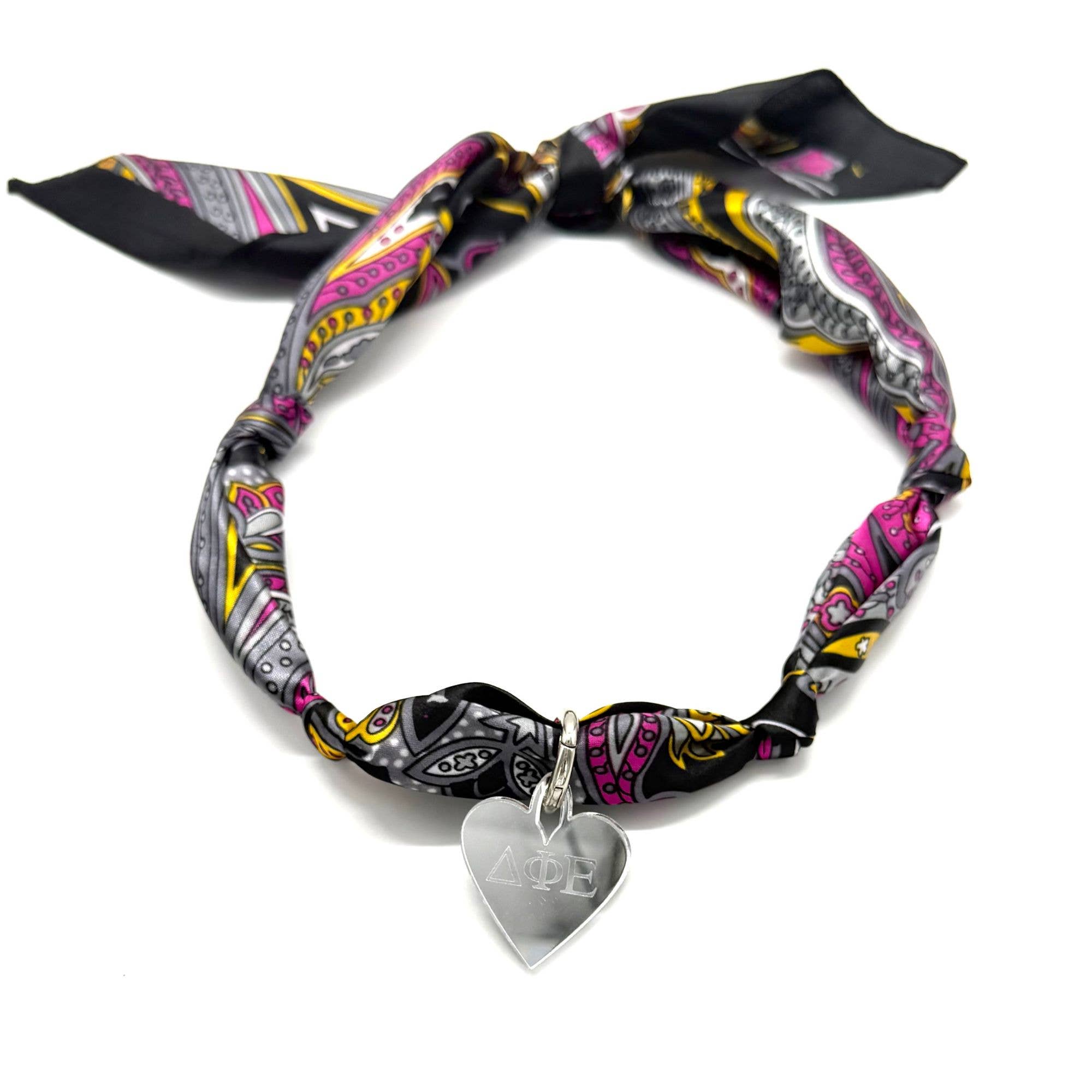 Sarahndipity Shop - Wholesale Individual Charm/Pendant - Acrylic Sorority Charm - Heart w/ Engraved Greek Letters3