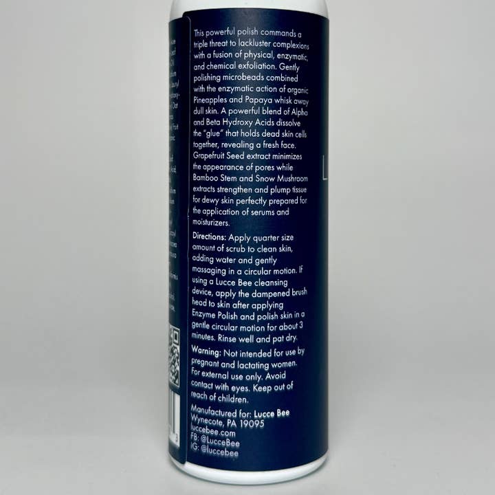 Lucce Bee – wholesale Facial exfoliant/scrub – Enzyme Polish – Pineapple & Papaya Exfoliator4