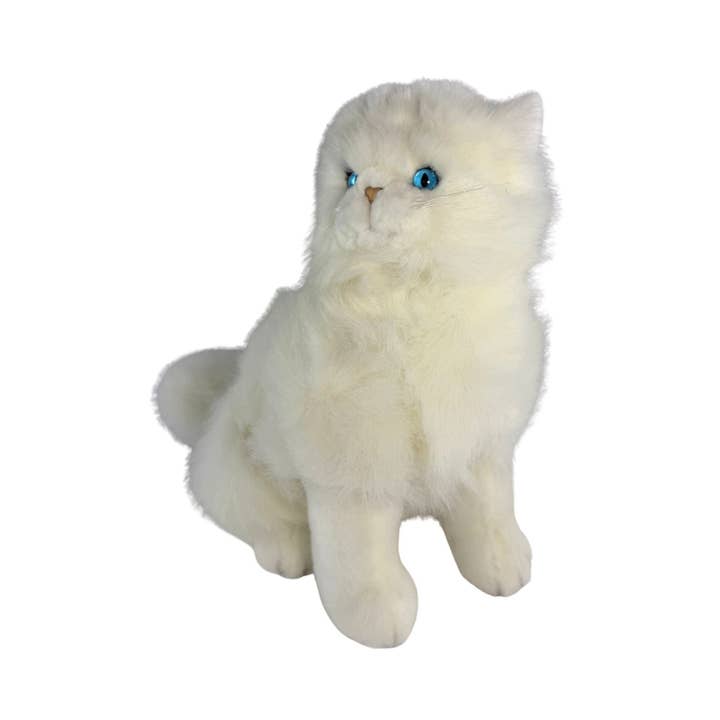 Bocchetta Plush Toys - Wholesale Pet Plush Toy - Dog - Pearl - Persian Cat - 34cm sitting, white3