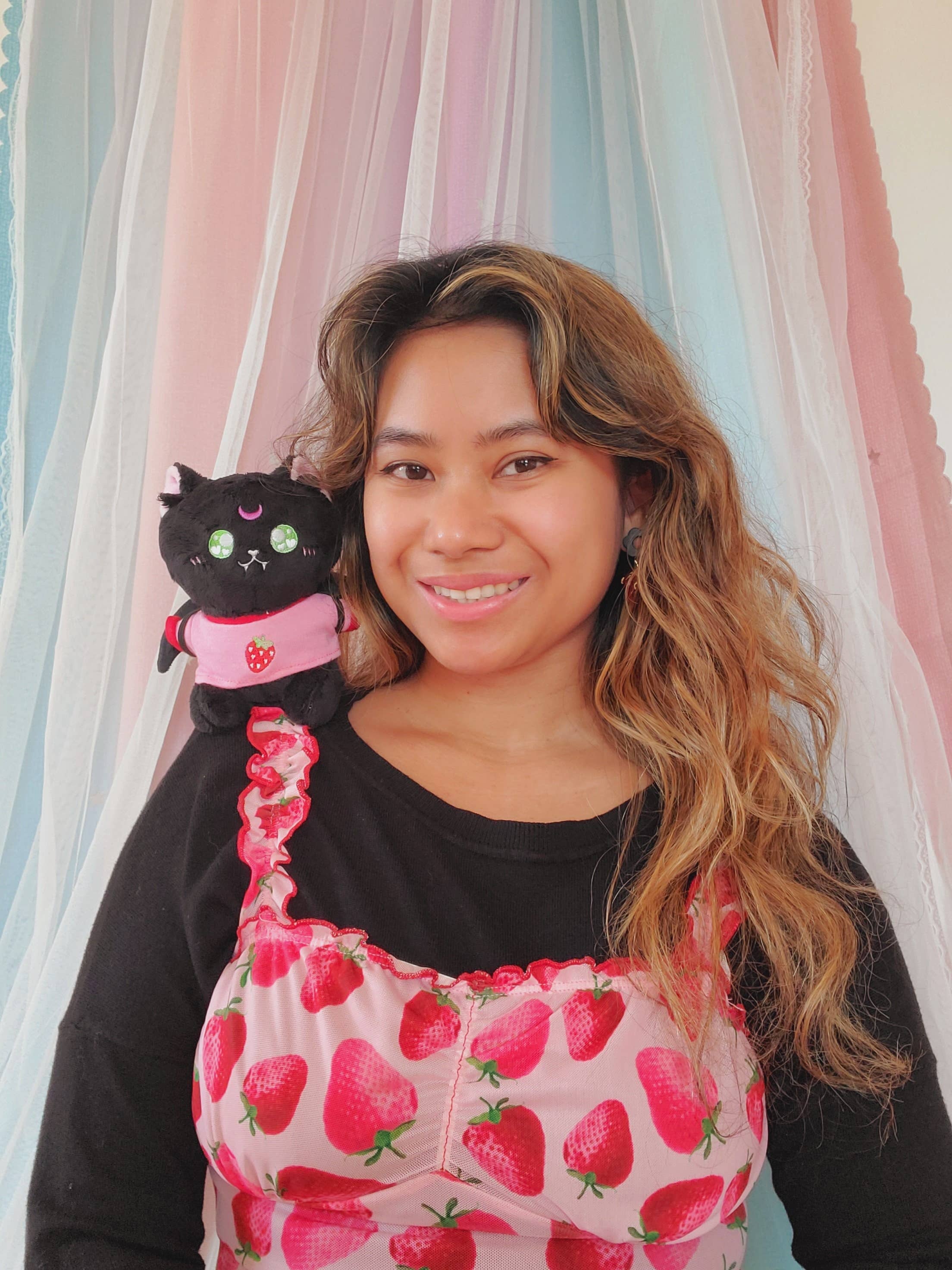 Magical Girl Bella – wholesale Stuffed/plush toy – Kids & baby – Bat Kitty - Plushies with Magnetic Base & Carry Clip2