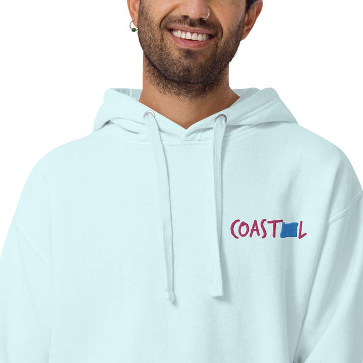 Coastal Oregon™ Beachfront Unisex Hoodie for wholesale by Coastal & Midwest State of Mind
