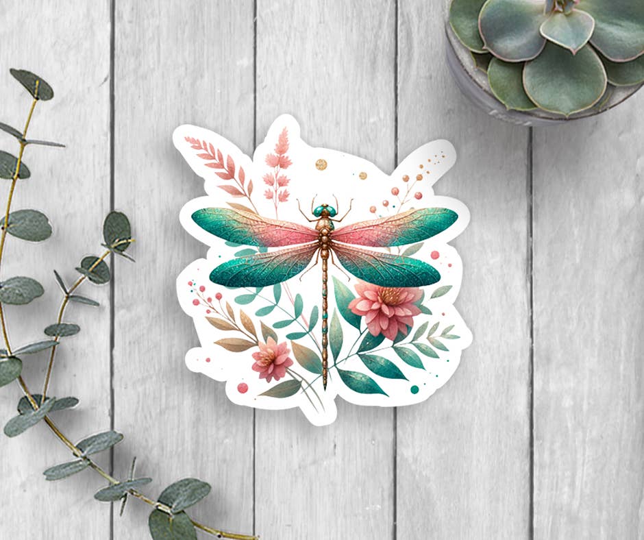 Expression Design Co - Wholesale Sticker - Dragonfly Vinyl Sticker
