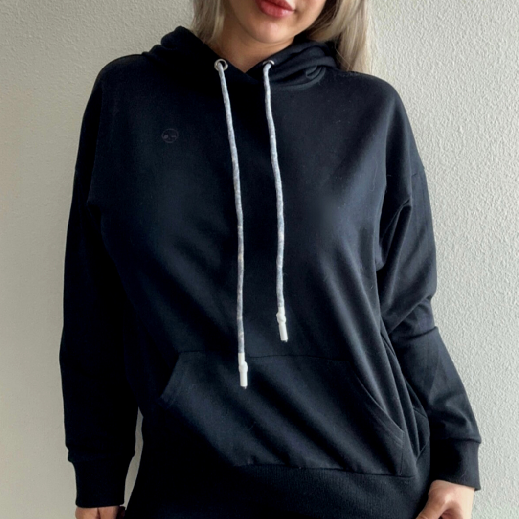 Black cotton Hoodie for wholesale on Faire2