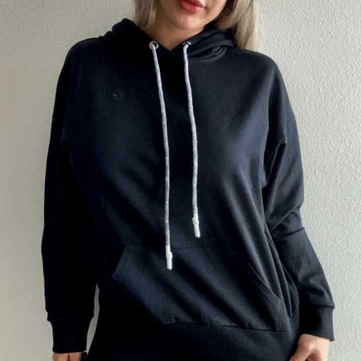 Black cotton Hoodie for wholesale on Faire2