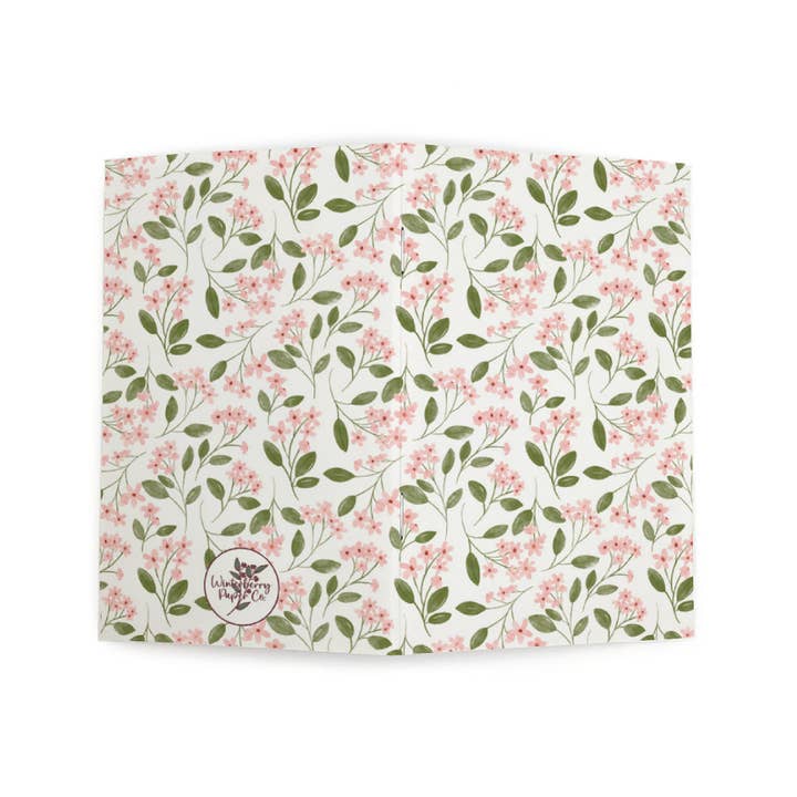 Winterberry Paper Co. - Wholesale Notebook - Floral Garden 3.5" x 5.5", 48-Page Dot Grid Pocket Notebook